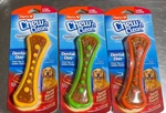 3 Pack Hartz Chew N' Clean Dental Duo Dog Toy Bacon Flavor Large. Fixed Price $18.93.