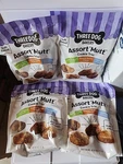 4 Three Bakery Assorted Mutt Trio Treats For Dogs - 26 Oz. Bag Bb 05/27. Fixed Price $36.99.