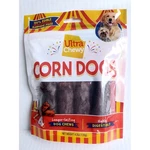 Ultra Chewy Corn Dogs Treats Rawhide Free Chicken Flavor Count 4.2OZ Bag. Fixed Price $15.00.