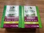 Greenies Weight Management Teenie Size 2X96 Count (192 Ct) Dental Treat For Dogs. Fixed Price $48.00.