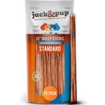 Jackpup 12 Inch Standard Bully Sticks For Medium Large Dogs 10 Pack Singl.... Fixed Price $112.10.