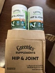 2 X Greenies Hip And Joint Supplements For Dogs, Chicken Flavor 80 Soft Chews. Fixed Price $19.99.