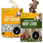 Freeze Dried Just Chicken & Beef Liver Dog Cat Treats Food Topper (2 Packs). Fixed Price $14.99.