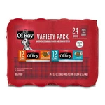 Bacon Cheeseburger Flavor, Juicy Wet Dog Food, 5.5OZ Can (24 Packs). Fixed Price $17.50.