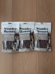 3 Pack Wonder Bound Peanut Butter Flavor Rawhide Free Twists Treats Exp 10/26. Fixed Price $33.77.