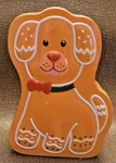 Vibrant Life Puppy Dog Shaped Treat Tin 8-1/4" Tall Empty Cute. Fixed Price $13.99.