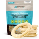 Paws Compressed Rawhide Rings For Dogs, 6-INCH, 5-COUNT Packed The Usa. Fixed Price $66.30.