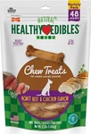 Nylabone Healthy Edibles Roast Beef Chicken Dog Chews 48CT. Fixed Price $45.35.