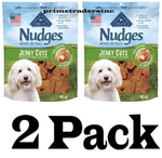 2 Pack Blue Buffalo Nudges Natural Chicken Flavored Jerky Cut Dog Treats, 40 Oz.. Fixed Price $68.77.