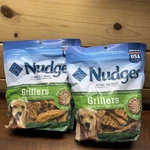 Lot Of 2 Blue Buffalo Nudges Grillers Chicken Dog Treats 16 Ounce Natural Snacks. Fixed Price $32.95.