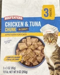 Beefeaters Chicken & Tuna Chunks In Gravy Cat Food 1 Pack Of 3 POUCHES-SHIP24HR. Fixed Price $18.88.