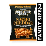 Pork King Good Nacho Cheddar Rinds Chicharrones 7OZ Family Size Bag. Fixed Price $11.99.