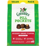 Greenies Pill Pockets Hickory Smoke Dog Treats 60 Count For Easy Meds. Fixed Price $25.09.