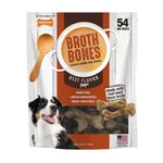 Nylabone Beef Broth Bones Dog Treats (net 54COUNT), 2.38 Lb. Fixed Price $31.26.