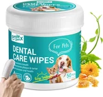 Pet Teeth For Dogs & Cats, Dental Finger Wipes, Remove Plaque Tartar. Fixed Price $6.40.