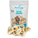 Petyupp Beef Cheek Roll Rings For Dogs - Single Ingredient Chews, 7OZ. Fixed Price $20.99.