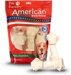 American Beefhide 6-7" Knotted Bones Dog Chew Treats Natural Flavor, 10 Count/. Fixed Price $46.99.