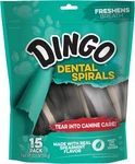 Dingo Dental Spirals Dog Treats 15CT - Real Chicken & Tartar Control Breath. Fixed Price $12.92.