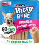 Purina Busy Bone Adult Toy Breed Dog Chew Treats, Tiny - 60 Ct. Pouch. Fixed Price $22.03.