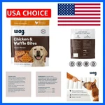 Amazon Brand - Wag Dog Treats, Chicken Waffle Bites, 12OZ Resealable Pack. Fixed Price $17.84.