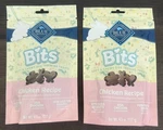 (2) Blue Buffalo Bits Soft Dog Training Treats Bunny Chicken Recipe 4.5OZ. Fixed Price $10.95.