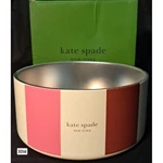 Kate Spade Pet Bowl Adventure Stripe Stainless Steel Non-slip 32 Oz. Fixed Price $30.00.