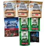 8 Packs Dog Treats/chews Variety Lot Greenies Merrick Dental Blue Buffalo Purina. Fixed Price $5.20.
