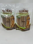 2 Pack Ecokind Pet Treats For Dogs Churro Peanut Butter Chews Sticks, 10 Count. Fixed Price $21.99.