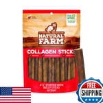 Natural Farm Peanut Butter Stuffed Collagen Sticks For Dogs 12 Inch 5-PACK. Fixed Price $42.81.