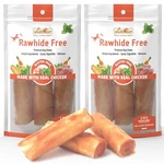 Premium Chew Treats Chicken Retriever Rolls For Large Dogs Rawhide Free G.... Fixed Price $38.36.
