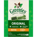 Greenies Original Petite Dog Treats 27 Oz 45 Count Natural Dental Chews. Fixed Price $44.99.