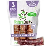 Nature Gnaws Beef Trachea Crunch Wraps For Dogs (3 Count) - Long Lasting Natu.... Fixed Price $13.16.