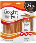 Good 'n' Fun Triple Flavor Ribs Chews For All Dogs, 24 Ounces, Treat Your To. Fixed Price $28.20.