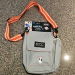 Doog Walkie Bag Dog Treat Pouch Shoulder Tote Sling Gray Canvas Orange Nwt. Fixed Price $27.99.