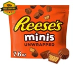 Reese Minis Milk Chocolate Peanut Butter Cups, Unwrapped Candy 7.6 Oz Bag. Fixed Price $5.89.