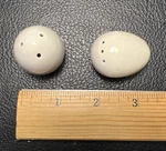 Eggs Small Salt & Pepper Shakers Vintage Ceramic Unique Design. Fixed Price $12.50.