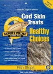 Savory Prime Cod Dog Treat Skin Fish Strips Natural Hypoallergenic 8 Oz. Fixed Price $14.82.