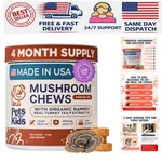 120 Chews Of Natural Turkey Tail Mushroom For Dogs - Gut, Joint & Immune Support. Fixed Price $81.56.