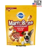 Pedigree Dry Dog Treats Marrobone Real Beef Flavor, 6 Lb. New Bag. Fixed Price $19.88.