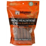 Dog, Indigenous Dental Health Bones - Carrot & Pumpkin Flavor (13 Count). Fixed Price $34.85.