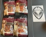 4- Bags Chicken Wrapped Sweet Potato Biscuits Dog Treats Snacks By Butcher 1.6. Fixed Price $26.99.