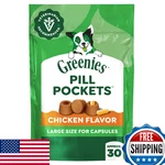Greenies Pill Pockets For Dogs Large Size Soft Treats Chicken Flavor 7.9. Fixed Price $14.70.