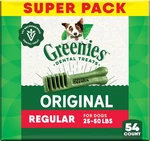 Greenies Regular Natural Original Chicken Flavor Dental Dog Treats, 54 Count. Fixed Price $49.50.