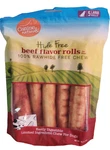 Canine Naturals Beef Chew Rawhide Dog Treats, 5 Pack Of 7" Large Rolls. Fixed Price $36.00.