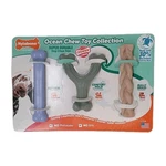 Nylabone-ocean Chew Toy Collection (3 Pak) Natural, Comfort Hold & Bully Braid. Fixed Price $24.99.
