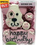 Biscuit Company: Decorated Birthday Girl Pink Dog Treats - Crunchy Textu. Fixed Price $23.78.
