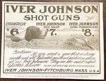 Champion Spaniel Dog Retrieves Duck Kill Iver Johnson Vtg 1903 Shot Gun Print Ad. Fixed Price $14.95.