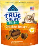 True Chews Sticks Natural Cat Treats, Chicken Recipe, Meaty & Savory Made. Fixed Price $11.99.