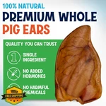 Fetcheroni Pig Ears For Dogs, 15 Pack, Large Breed Dental Chews. Fixed Price $46.99.