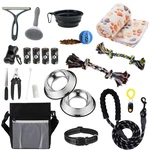 Pupluxe Puppy Starter Kit - Black 22 Piece Dog Training Great Gif.... Fixed Price $55.76.